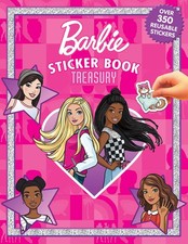 Barbie Sticker Book Treasury - Activity Books for kids, 350 reusable sticker...