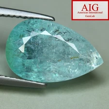 6.39 Cts_AIG CERTIFIED_100 % Natural Copper Bearing Blue Paraiba Tourmaline
