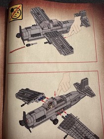 Manual Only Lego 7198 Indiana Jones Last Crusade FIGHTER PLANE U10