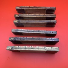 Lot Of 6 Lufkin Folding Rulers