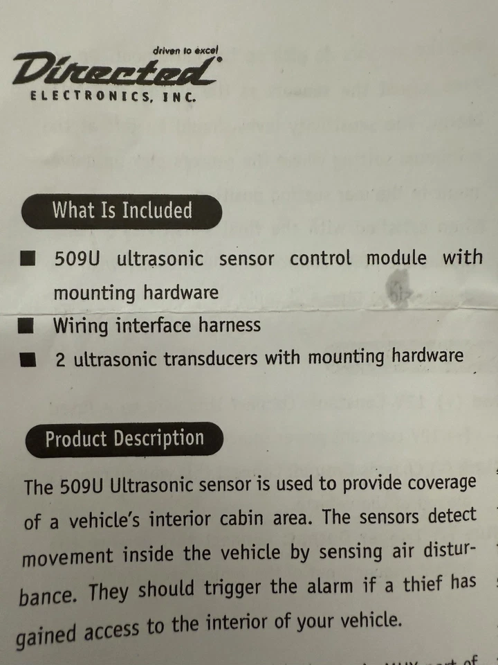 Sensor ultrasónico dirigido 509U (dei-509u) para sistemas de seguridad Foto 4 de 4