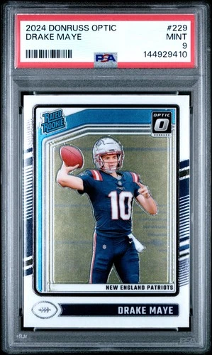 2024 PANINI DONRUSS OPTIC #229 DRAKE MAYE ROOKIE RC PSA 9