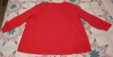 Top rosso donna taglie forti 22 manica 3/4