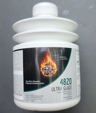 (6 Pack) High Teck 4820 Ultra Glaze Finishing Putty (30 Fl. Oz) w/Hardener