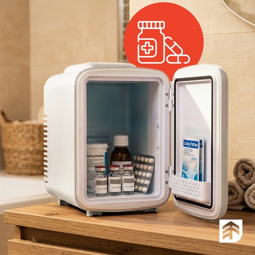 Mini réfrigérateur glacière refroidit 4L pour médicaments boissons cosmétique... - Photo 12/16