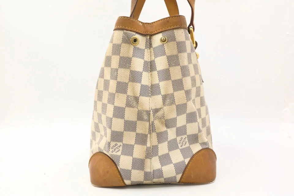 Auténtico bolso de mano Louis Vuitton Damier Azur Hampsted PM N51207 Foto 3 de 4