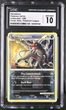 2010 Pokemon Undaunted Houndoom #5/90 Pokémon League Cross Holo CGC 10 GEM