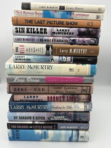 Larry McMurtry Lot of 15 Hardcover Books Most 1st Edition & Dust Covers