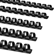 100 Pack 19 Ring Binding Combs, Multi Sizes, 3/8 Inch, 1/2 Inch, 5/8 Inch, 3/4 I