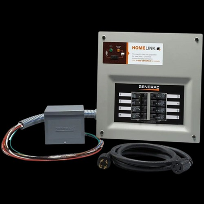 #ad Generac 6854 Generator Transfer Switch 30A 8 Circuit G0068541 Home Link $329.00