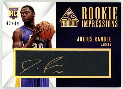 2014-15 Paramount Rookie Impressions Julius Randle RC Auto /49 #21