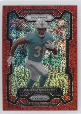 2023 Panini Prizm Red Sparkle Prizm Raheem Mostert #189 0c3