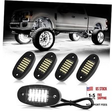 White Rock Lights 6000K Pure White 36 LEDs SMD Chips Super Bright Neon 4 Pods