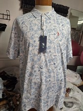 William Murray Men's Polo Shirt Lemon Life Size XXL Retail 88