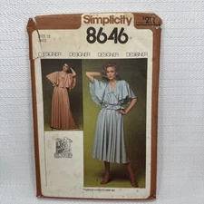 Simplicity 8646 Misses Blouse Skirt Designer Holly Harp Pattern 12 Cut Complete