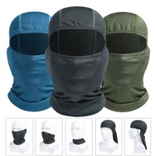 Thin Breathable Balaclava Sun Protective Full Face Mask Neck Gaiter Men Women