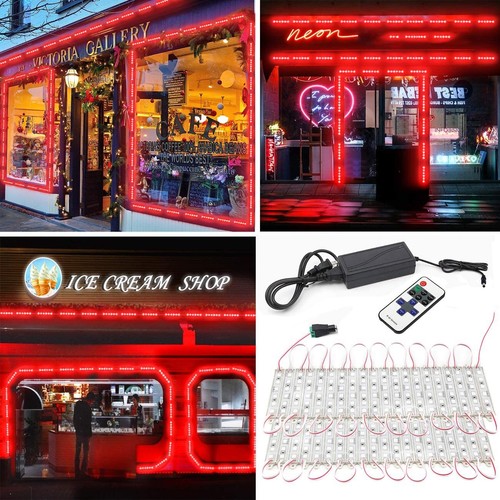 Red 20-400pcs 5050 5054 SMD LED Module Light Storefront Window Letter Sign Lamp - Picture 33 of 35