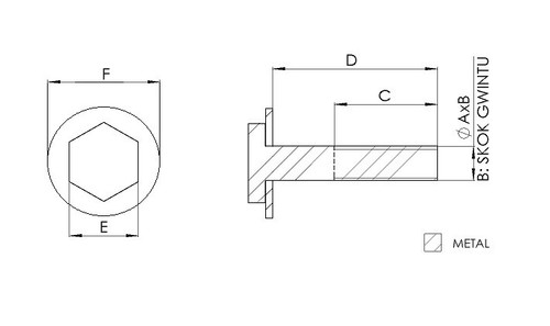 TED50829 BOULON D'AMORTISSEUR ARRIÈRE (INFÉRIEUR) 147, 156, GT - Imagen 7 de 7
