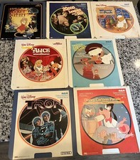 VTG LOT Of 7 Walt Disney Classic CED RCA Selectavision Videodisc Collection