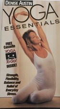 Denise Austin Yoga Essentials W Bonus'Yoga To Go!'Cassette-TESTED-RARE-SHIP N 24