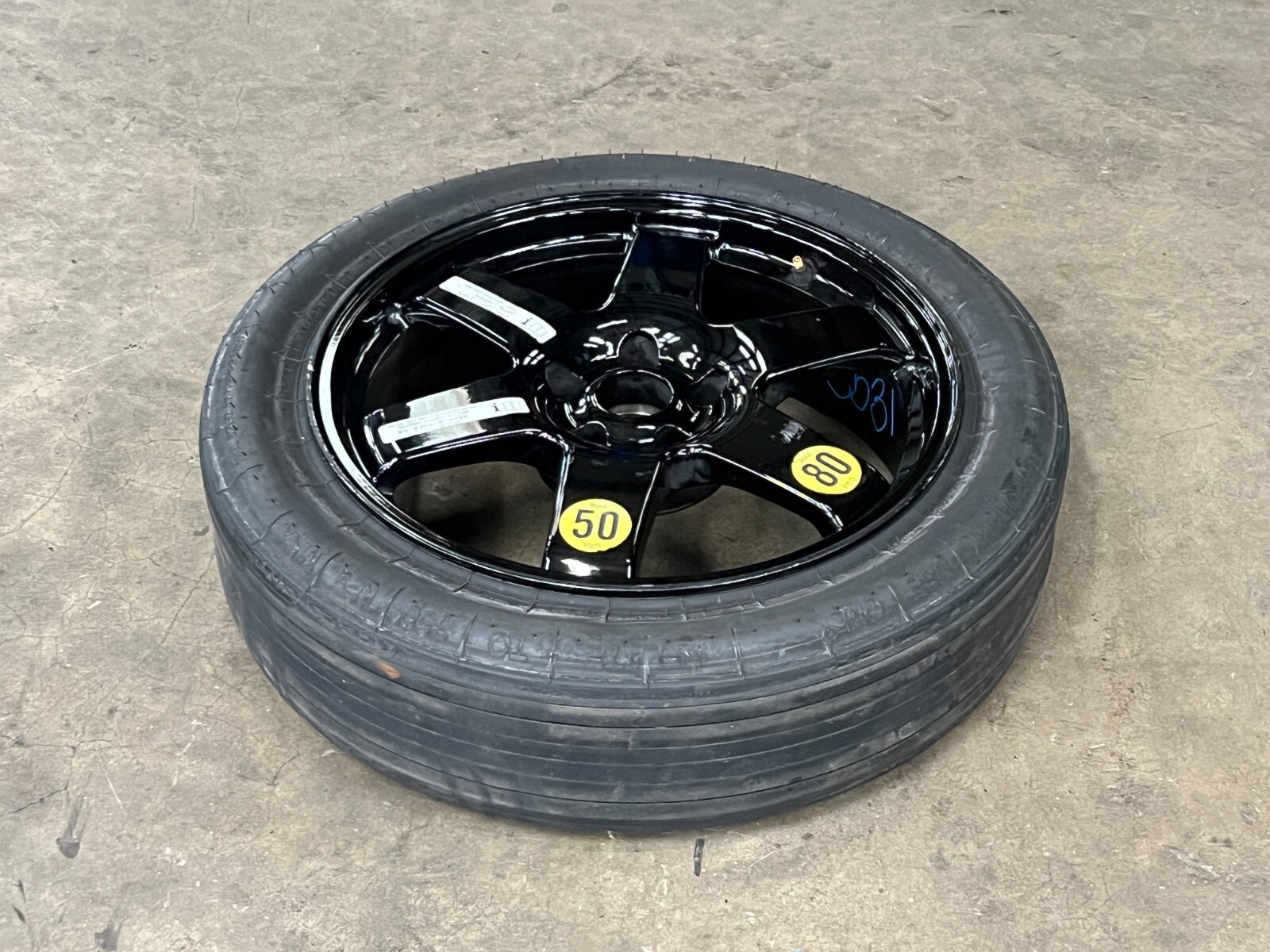 ⭐2014-2020 MASERATI GHIBLI SQ4 SPARE TIRE DONUT WHEEL RIM BLACK OEM LOT2531