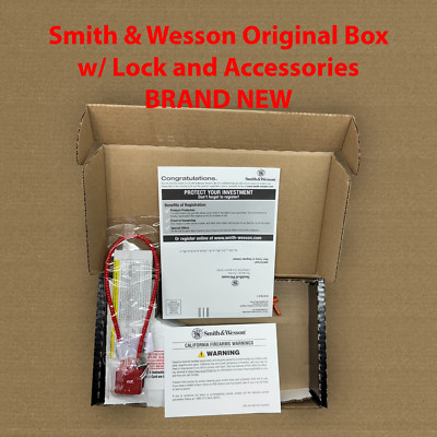 NEW Factory Smith & Wesson 9mm M&P9 Shield M2.0 Pistol Box, and Lock | eBay