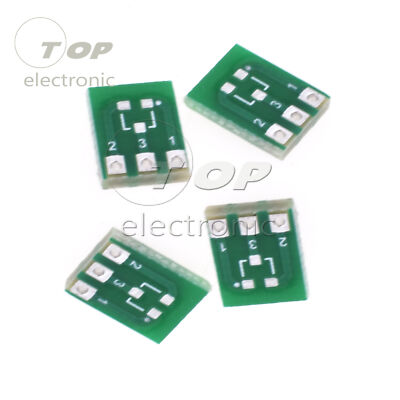 10pcs New Double-Side SMD SOT23-3 to DIP SIP3 Adapter PCB Board DIY Converter
