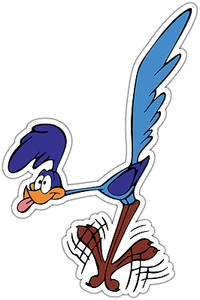 Coyote Vynil Car Sticker Decal 9/" Road Runner Wile E