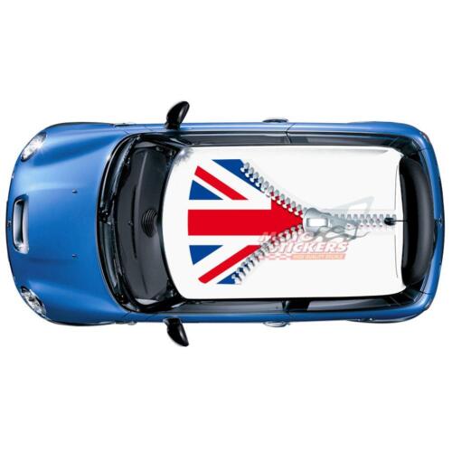 Adesivi bandiera inglese con zip - per tetto mini cooper - dim. 160x96cm - jack - Photo 1/1