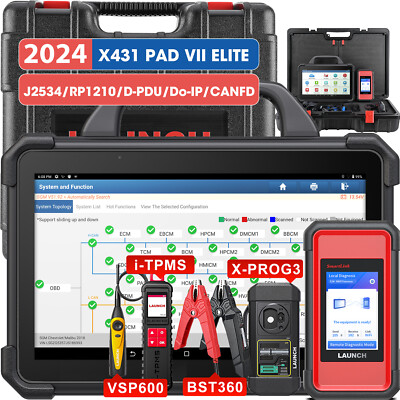 LAUNCH X431 PAD VII PAD7 OBD2 Diagnosegerät IMMO + X-PROG3 i-TPMS BST360 VSP600
