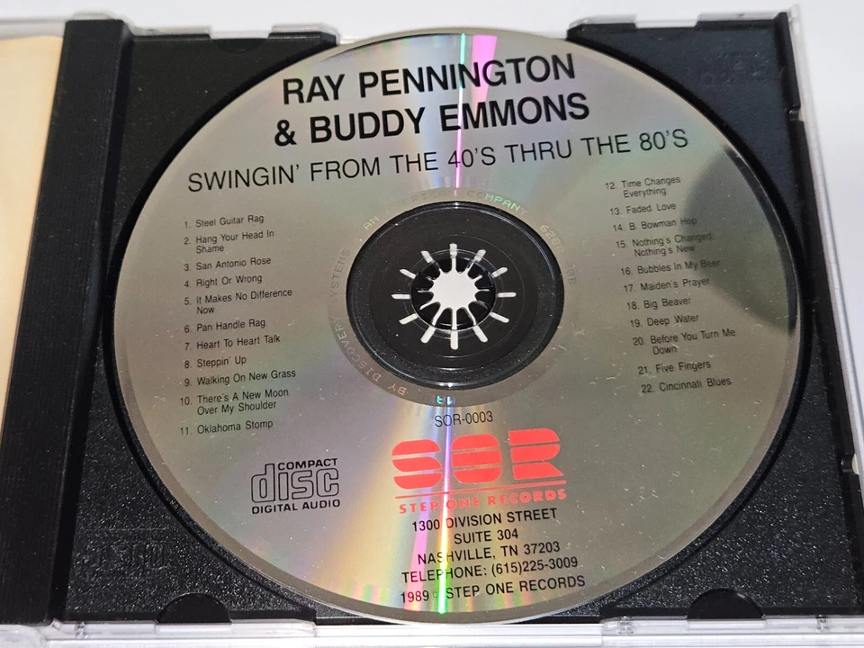 Ray Pennington & Buddy Emmons "Swingin' from the 40's Thru the 80's" CD 1989 Foto 2 de 4