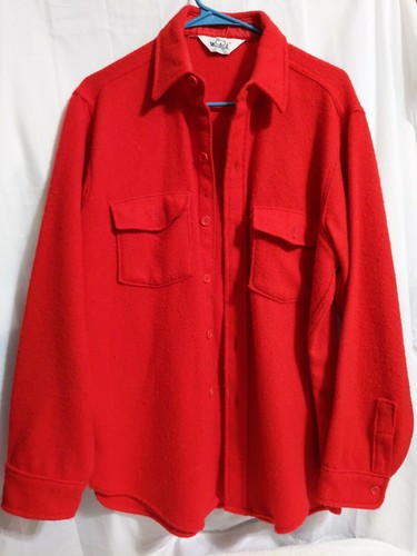 red button down jacket
