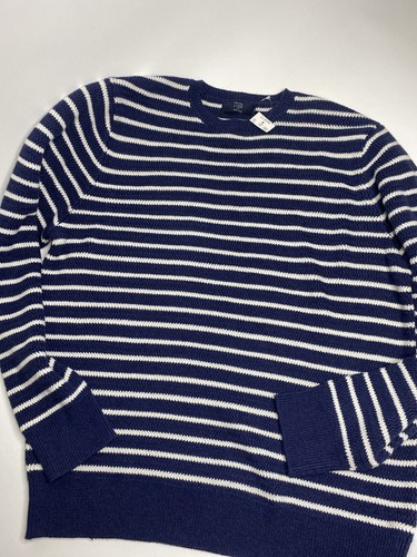 Men's J. Crew Cotton Navy/White Striped 