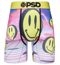 PSD Surreal Smiles Men’s Size S (28-30) Trippy Yellow Underwear BoxerBriefs