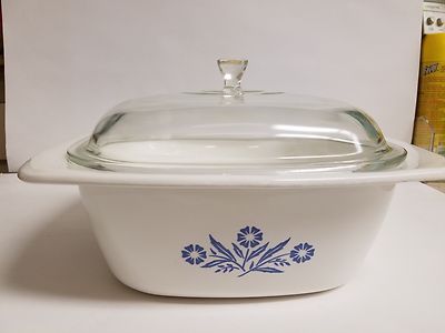 Corelle Kornblume Blau 4 Quart Dutch Oven mit Glas Lid-Very Schöne