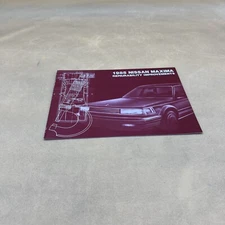1985 NISSAN MAXIMA REPAIRABILITY IMPROVEMENTS INFORMATION GUIDE MANUAL BROCHURE