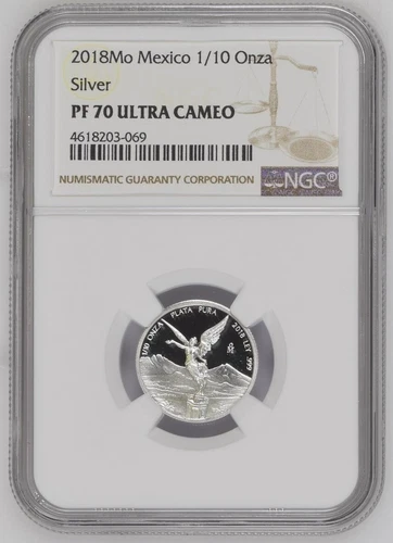 2018 Mexico Libertad 1/10oz Proof Silver NGC PF70!