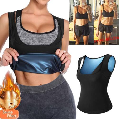 Sweat Shaper femme entraînement minceur sauna débardeur vêtements de forme pour la perte de poids - Photo 1 sur 29