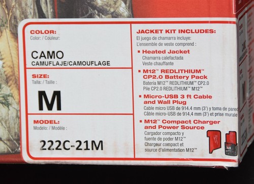 Milwaukee 222C-21M M12 CAMO HEATED 