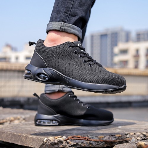 Men work sneakers Indestructible Protective Boots new steel toe shoe Anti-slip - Picture 14 of 16