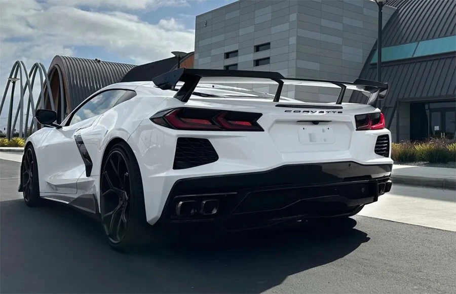 Juego de 2 piezas de alerón trasero de gran altura para Corvette C8 GTS 20-25 30101 Foto 3 de 4