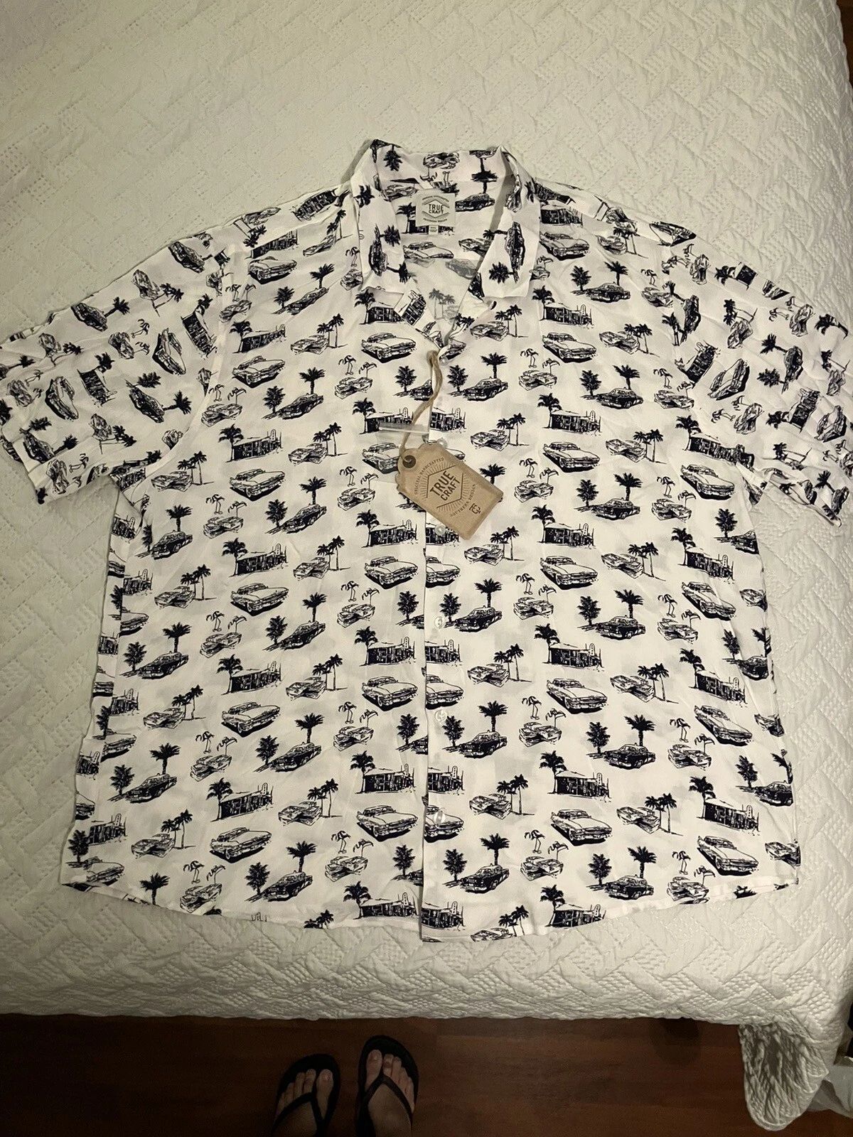 True Craft XXL Men Hawaiian Short Sleeve Shirt