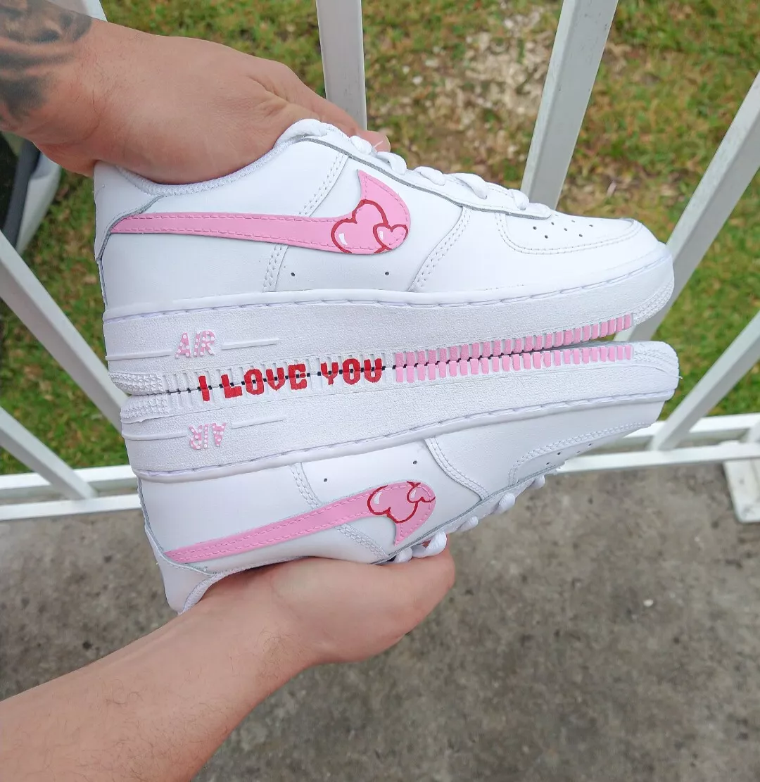 White and sales pink air force