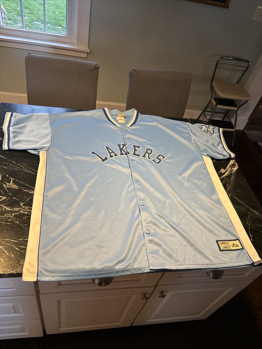 Los Angeles Lakers Hardwood Classics Throwback Blue Warm Up