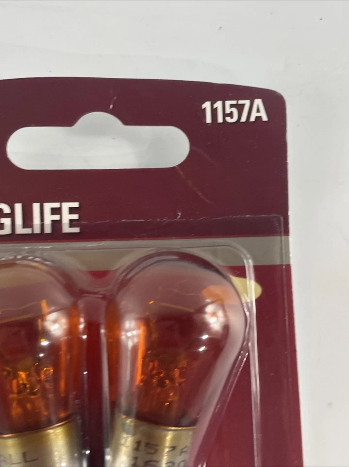 Миниатюрная лампа SYLVANIA - 1157A с длительным сроком службы - янтарная, идеально подходит для парковки и поворота. Новый - Изображение 2 из 4