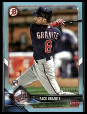 Zack Granite #9 2018 Bowman Sky Blue 118/499 Rookie