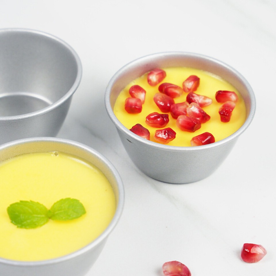 4 Pcs Mini Pie Pans Single Muffin Tin Cupcake Round Non Stick Pudding