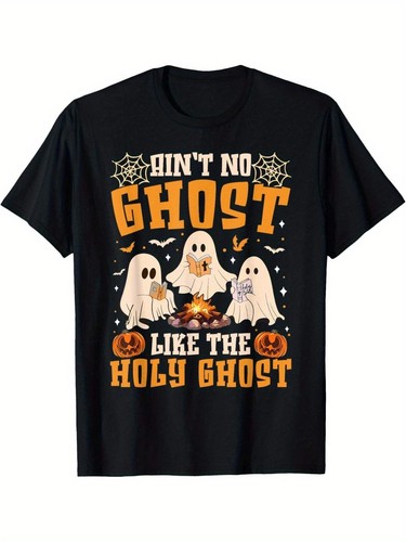 Keine Geister, Spaß wie der Heilige Geist. Christliches Halloween T-Shirt, Modische Co - Bild 5 von 7