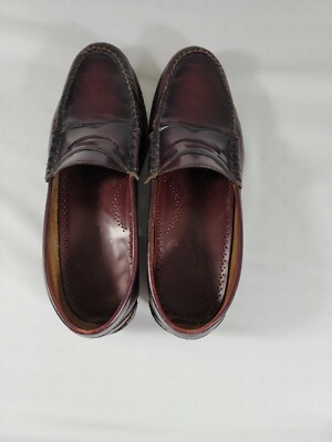 Men\'s Brown/Burgundy Johnston & Murphy Penny Loafers Leather 12M 1249003 Johnston & Murphy Men main image 2