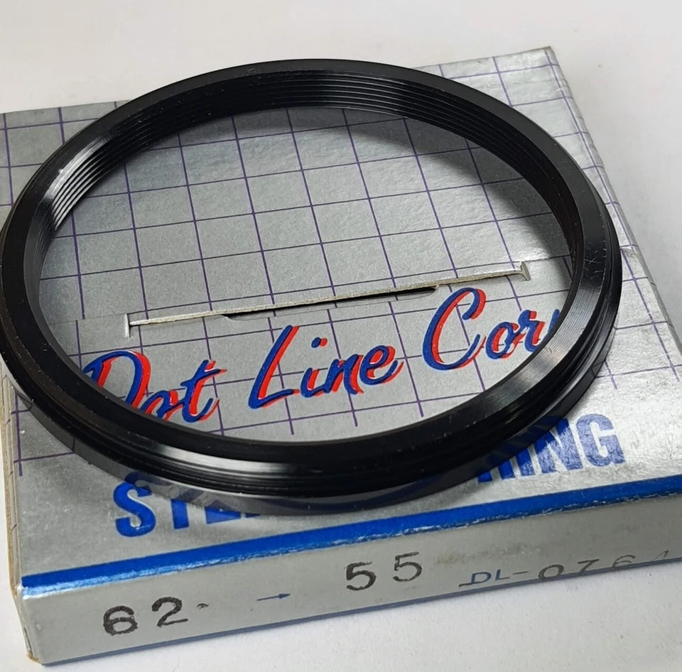 62-55mm Step-Down Lens Filter Converter Adapter Ring 62mm-55mm Metal E62-E55 - Image 4 of 4